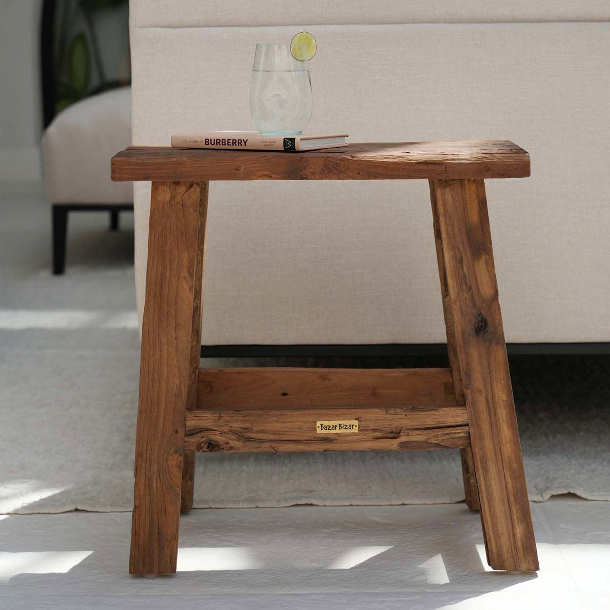 Teakholz Hocker Noma